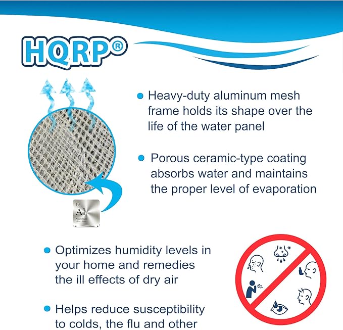 HQRP 24-Pack Water Filter Compatible with Trane/American Standard BAYPAD02A1310A; HUMD300A / HUMD500A / THUMD300ABA00B / THUMD500APA00B Humidifiers 10"x13" - Image 4