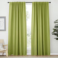 NICETOWN Blackout Curtain Panels Window Draperies - (Fresh Green Color) 62x84 inch, 2 Pieces, Privacy Blackout Cloth Fabric, Living Bedroom Room Divider/Sliding Patio Decor Window Curtains by NICETOWN