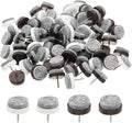 PATIKIL 22 mm Nail-on Felt Pads, 72 Pcs Round Felt Furniture Sliders Pads Heavy Duty Floor Protectors for Wooden Chair Sofa Cabinet Table Leg Feet Hardwood Floors, Black/Brown/White by PATIKIL