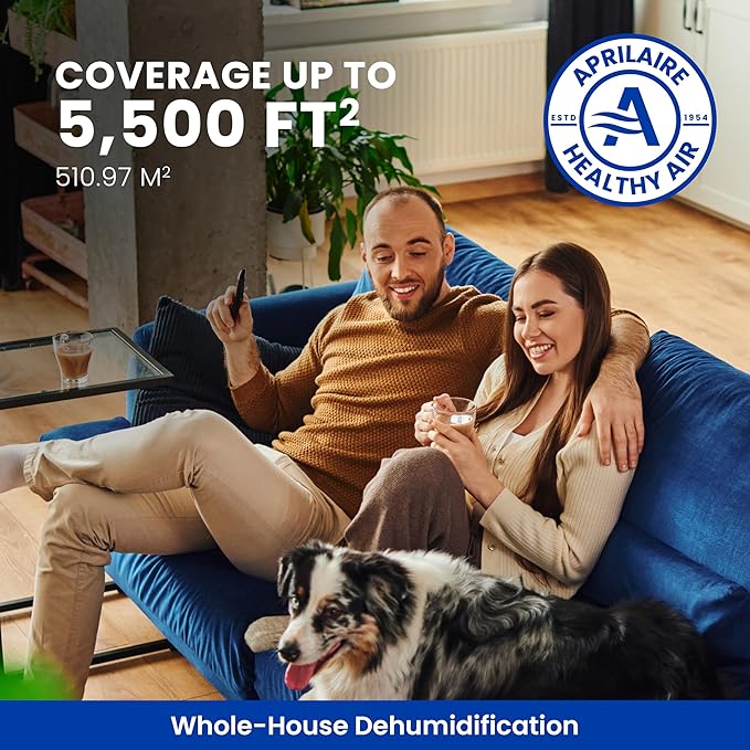 AprilAire E100W Smart Wi-Fi Whole-House Dehumidifier 100-Pint ENERGY STAR Commercial Dehumidifier for Basement, Crawl Space & Home up to 4,400 Sq.Ft. with Pump, Drain Hose, Hanging Kit, MERV 11 Filter - Image 11