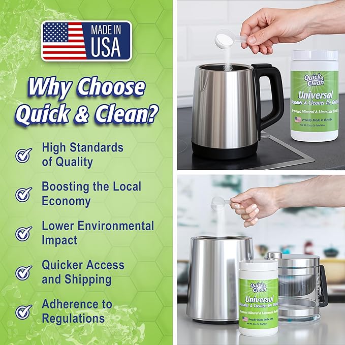 Quick & Clean Universal Descaler - 2lbs - Made in the USA - Granule Descaling Powder for Distilling Machines & More - Removes Mineral & Limescale Build Up - Image 5