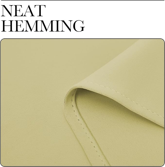 NICETOWN Living Room Blackout Draperies Curtains - (Paler Yellow Color) W70 x L72, 2 Panels, Home Decoration Window Blackout Drape Panels for Patio Door - Image 7