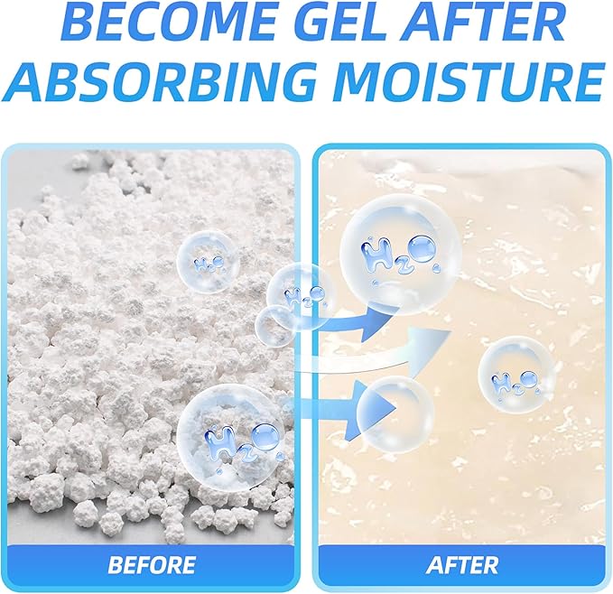 25 Gram Moisture Absorbers, 20 Packs Dehumidifier Bags for Bathrooms, Basements, Rvs, Humidity Packets for Closet - Image 4