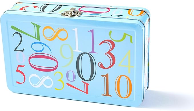 DAHO Metal Storage Box with Hinge for Office, School, Home, Makeup, Arts & Crafts and Accessories (Numbers) by Unknown