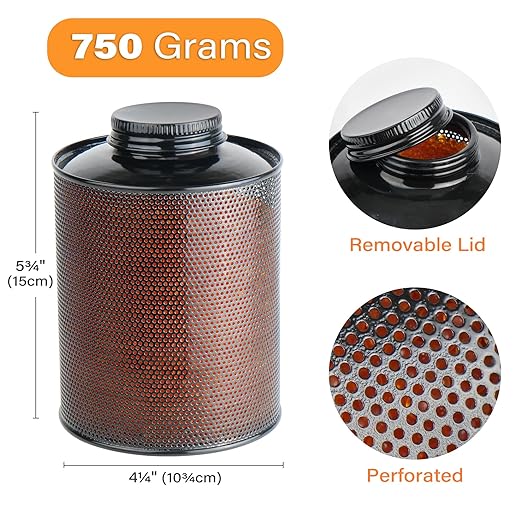 LotFancy Silica Gel Desiccant Dehumidifier for Gun Safe, 750 Grams Indicating Silica Gel Beads Canister, Reusable Moisture Absorber - Image 2