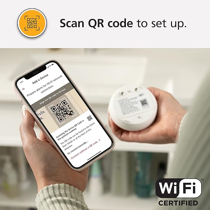 Kidde WiFi Water Leak Detector & Freeze Alarm, Alexa Device, Smart Leak Detector for Homes with App Alerts,White - Image 5