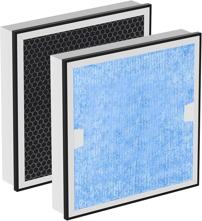 Carmerny HEPA & Activated Carbon Filter Replacement Set Compatible with AlorAir CleanShield HEPA 550 Air Scrubber (Pack of 2) by Carmerny