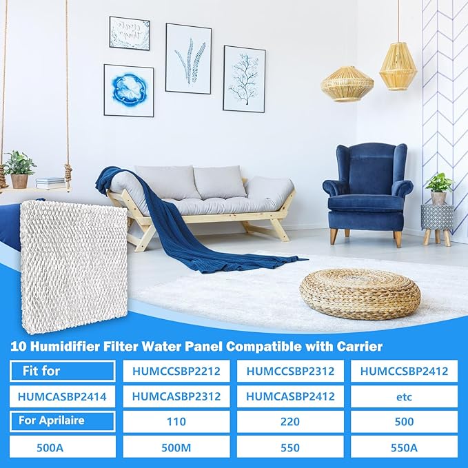 10 Water Panel Evaporator for Lennox X2660 Healthy Climate, 2 Pack #10 Humidifier Pad, Compatible WB2-12 WB2-12A HCWB2-12 HCWB2-12A WB3-12 WB3-12A HCWB3-12 HCWB3-12A Humidifiers - Image 5
