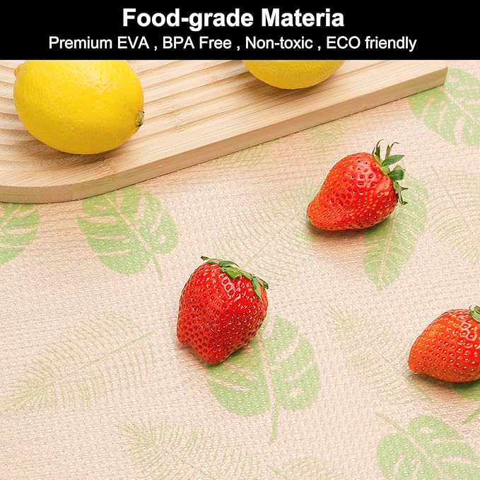 Cooyes Shelf Liner – Premium Non-Adhesive Cabinet & Drawer Liner for Kitchen – Waterproof Shelf Paper with Modern Pattern – Durable EVA Cabinet Mat – Easy to Cut （12" W x 240" L） - Image 3