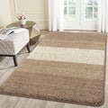 Smiry Dog Door Mat for Muddy Paws, Absorbs Moisture and Dirt, Low-Profile Entryway Mat with Non-Slip Backing, Entry Indoor Outdoor Doormat for Inside Floor (59x35 Inches, Khaki, Striped) by Smiry