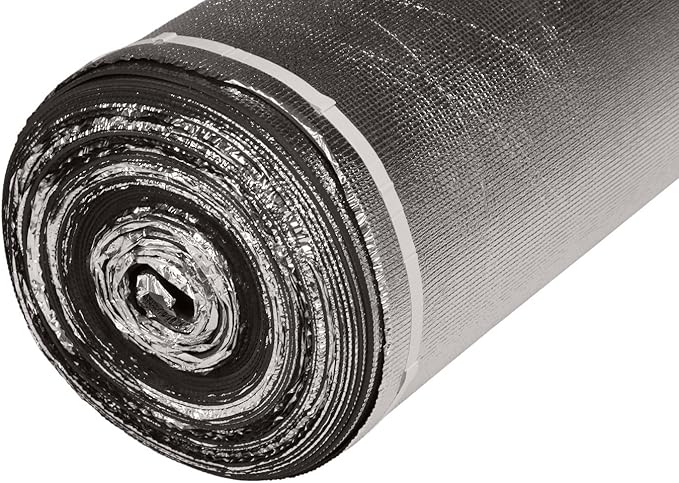 600SQFT AMERIQUE Flooring Silver Chrome Underlayment Padding with Tape & Vapor Barrier 3-in-1 Heavy Duty Foam 3MM Thick(600SF Total, Pack of 3 Rolls, 200SF/Roll) - Image 2