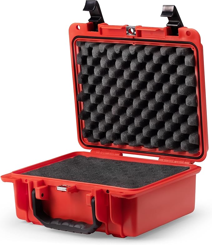 Seahorse 300 Heavy Duty Protective Dry Box Case with Accuform Foam - TSA Approved/Mil Spec / IP67 Waterproof/Airtight/USA Made for First Aid Kits, Emergency Box, Camera by SeahorseCases