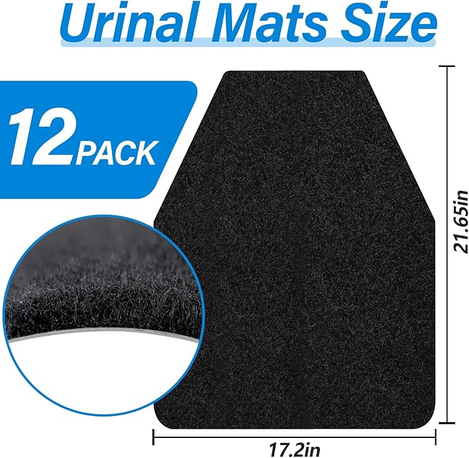Urinal Mats for Men Bathroom,Urinal Floor Mats,Non-Slip Water Deodorization Urinal Mats,Disposable Urinal Mats for Men Bathroom,Mens Urinal Carpets Large 17Inch x 20.5Inch - Image 6