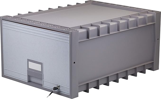Storex 24-Inch Archive Locking Storage Box for Legal Size Files, Two-Tone Grey (61401U01C) - Image 5