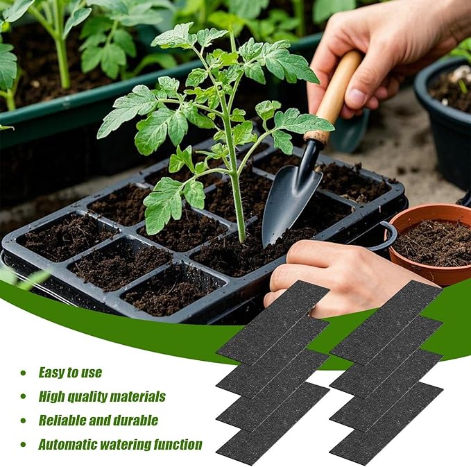 Capillary Mats – Greenhouse Plant Watering Mats, Absorbent Growing Pad | Wicking Fabric Capillary Pad, Seed Starting Moisture Control Mat, Bench Liner, Gardening Watering Organizer - Image 5