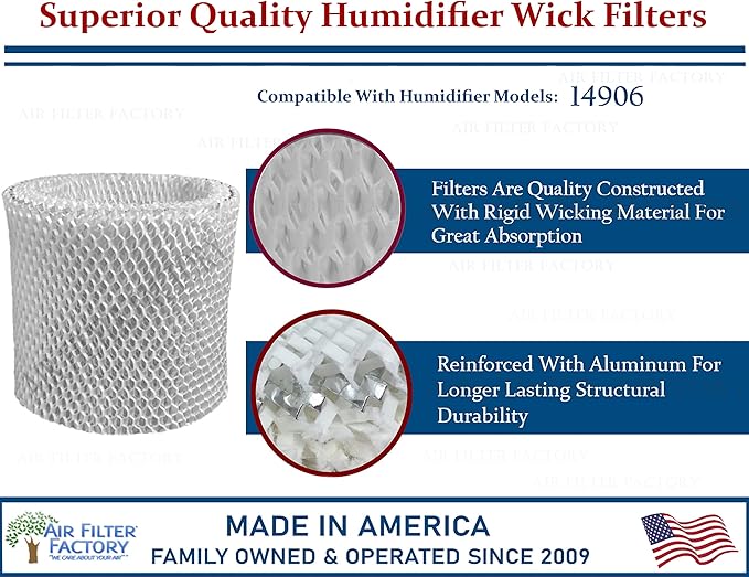 Air Filter Factory Replacement For Sears Kenmore 14906 Humidifier Wick Filter - Image 2