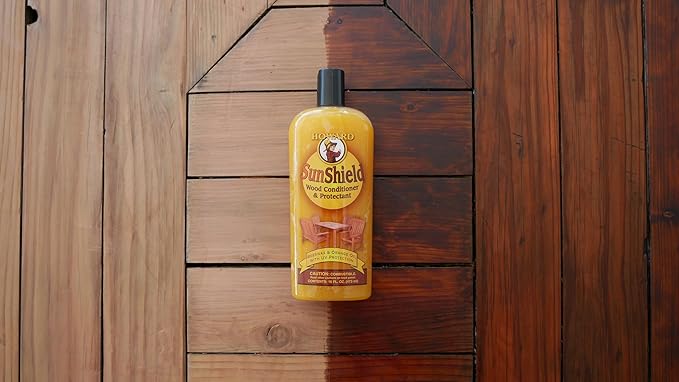 Howard Products SunShield Beeswax Furniture Polish - Outdoor Furniture Wax, Beeswax Wood Polish and Protection for Wood, 16 Fl Oz, Pack of 1, Yellow - Image 2
