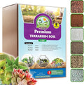 DUSPRO Recycle Premium 6in1 Terrarium Soil Mix – Pre-Mixed Terrarium Substrate Mix for Terrariums, Balanced Moisture Growing Medium with Coco Coir, Peat Moss, Pine Bark, Perlite, Pumice & Zeolite 8QRT by DUSPRO
