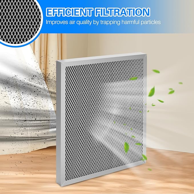 5443 Washable Dehumidifier Filter MERV 8 Replacement for Aprilaire Whole-House Dehumidifiers Models 1830, 1830CS, 1830W, 1830Z, 1850, 1850CS, 1850D, 1850W, 1850Z, 1852 Dimensions 10"x12"x1", 2 packs - Image 2