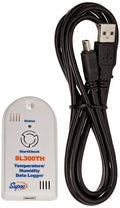 Supco SL300TH Miniature Data Logger, Temperature, Humidity and Dew Point, 3" Length x 1-19/32" width x 19/32" Height by Supco