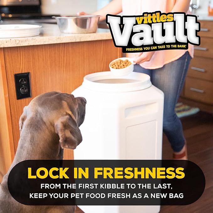 Gamma2 Vittles Vault Pet Food Storage Containers - Sealed Dog and Cat Food Storage Container, Fits up to 80lbs, Made in the USA - [14"L x 28"H] - Image 3