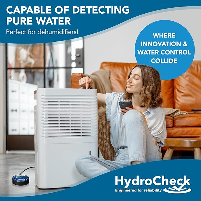 Water Sensor Alarm, Smart Water Leak Detector for Home & Basements | Made in The USA | Automatic Flood Detectors and Water Alarm, Pure Water Capable (WaterWatcher) - Image 4