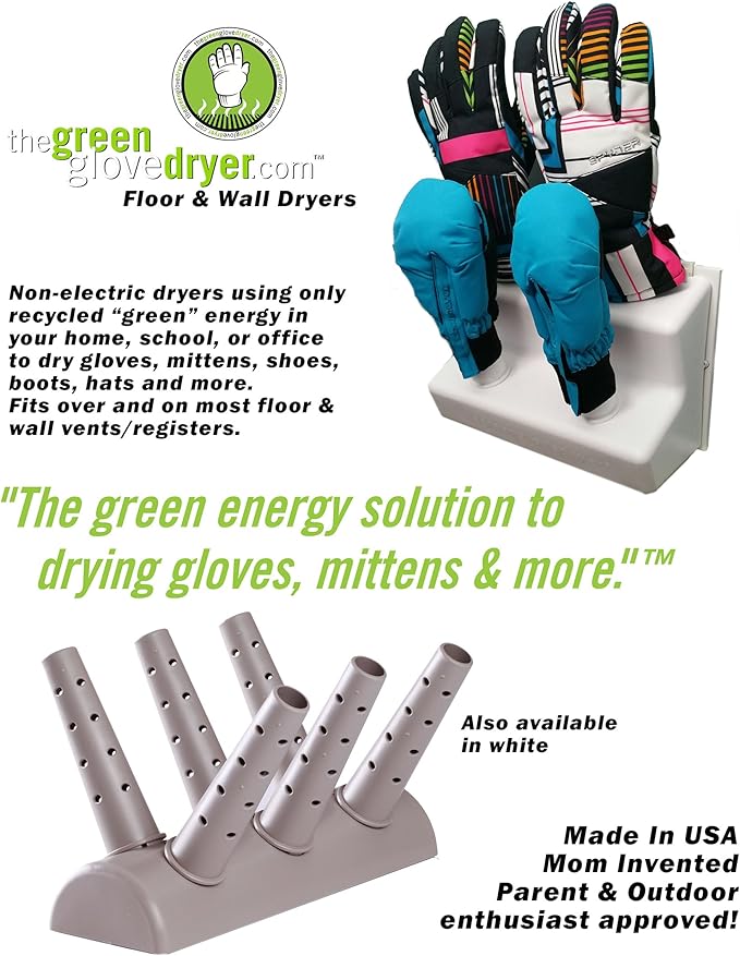 Green Glove Dryer for Hats, Gloves, Shoes & More (Eco Dryer White) - Image 5
