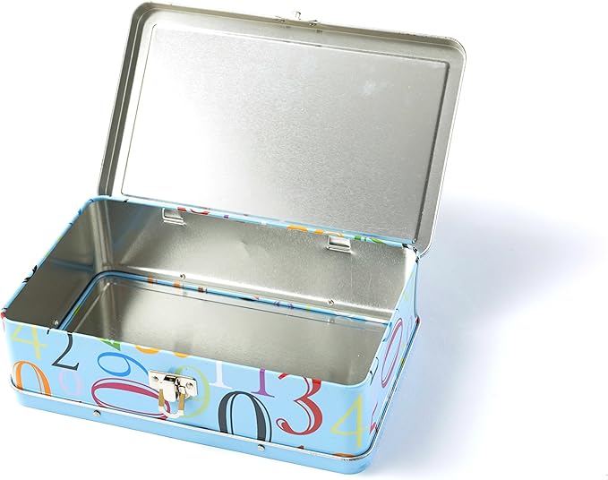 DAHO Metal Storage Box with Hinge for Office, School, Home, Makeup, Arts & Crafts and Accessories (Numbers) - Image 4