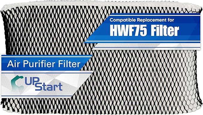 HWF75 Humidifier Filter D Replacement for Holmes Air Purifier Filter Type D - Compatible with Holmes Humidifier Wick Filters HWF 75 HWF-75 SF221 HCM-6009 SCM3609 SCM3755C HM3500 HC-14 SCM3501 3500 by Upstart+Battery