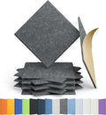 12 Pack Acoustic Panels Self Adhesive Sound Proof Foam, High Density Sound Acoustic Panel, 12X12X0.4 Inch Square Panels in Home, Office, Reccording Room, Studio,and more(Moonlight Grey) by Amantech