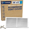 30x12 Inch (Duct Opening) Air Return Vent Cover Decorative – Premium Aluminum AC Vent Cover for Ceiling & Wall, Rustproof Grille, Ideal for Home HVAC Grille, Durable & Easy to Install by ACLAMINAIRE by LAMINAIRE