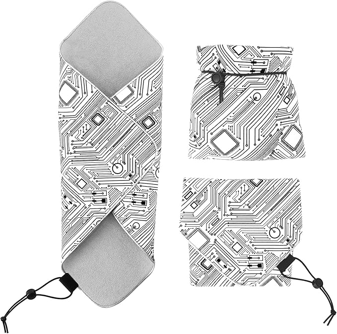 15 in Camera Wrap with Pouch,Lens Protective Wrap,Anti-scratch Anti-dust, Flexible Wrapper Camera Travel Accessories for DSLR Mirrorless Camera Lens(linear) - Image 5