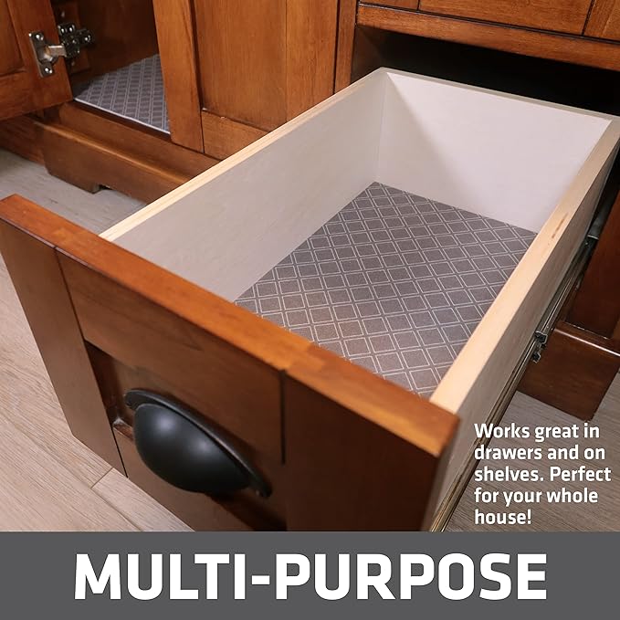 Drymate Premium XL Under Sink Mat, Waterproof Cabinet Protection Mats for Kitchen & Bathroom, Absorbent Shelf Liners, Slip-Resistant, Non-Adhesive, Machine Washable (USA Made)(24”x59”)(Taupe) - Image 5