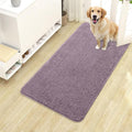 OLANLY Dog Door Mat for Muddy Paws 40x24, Absorbs Moisture and Dirt, Absorbent Non-Slip Washable Doormat, Quick Dry Chenille Mud Mat for Dogs, Entry Indoor Entryway Carpet for Inside Floor, Deep Plum by OLANLY