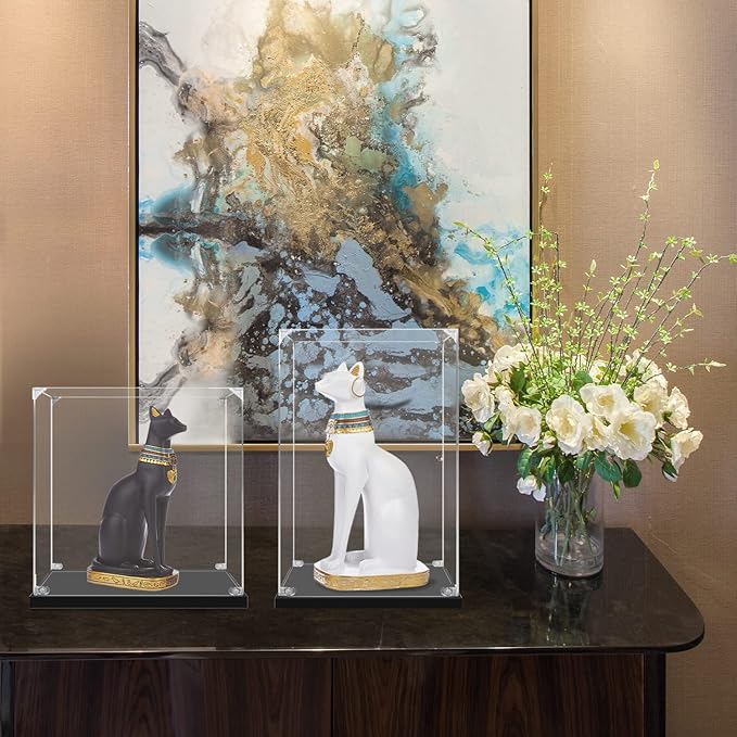 Acrylic Display Case for Collectibles Assemble Clear Acrylic Display Box for Lego Alternative Glass Case for Showcasing Figures Doll Toys Home Storage(6x6x8 inch, 15x15x20 cm) - Image 3