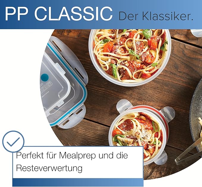 LOCK & LOCK Easy Essentials Food Storage lids/Airtight containers, BPA Free, Rectangle-37 oz-for Pasta, Clear - Image 6