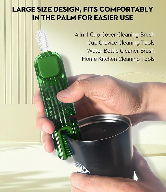4 in 1 Cup Lid Gap Cleaning Brush - 2025 Multifunctional Insulation Bottle Cleaning Tools, Mutipurpose Tiny Silicone Cup Holder Cleaner, Home Kitchen Cleaning Tools - Image 5