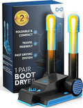 Everlasting Comfort Foldable Compact Boot Dryer & Boot Warmer – Quiet Heat Blower, Easy-to-Use Fast 2-Hour Drying & Deodorizer, Extendable Tubes, Electric Shoe Dryer for Sneakers (1 Pair) by EverlastingComfort