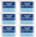 Moisture Absorber Tub Fragrance Free - 6-Pack - 10.5 oz Unscented Disposable Odor Eliminator Box & Dehumidifier for Garage, Home, Kitchen, Bedroom, Bathroom, Closet, Cars, and Boats by AbsorbPro