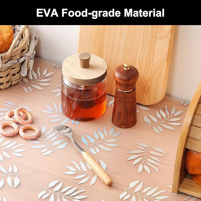 Cooyes Shelf Liner – Premium Non-Adhesive Cabinet & Drawer Liner for Kitchen – Waterproof Shelf Paper with Modern Pattern – Durable EVA Cabinet Mat – Easy to Cut （24" W x 240" L） - Image 3