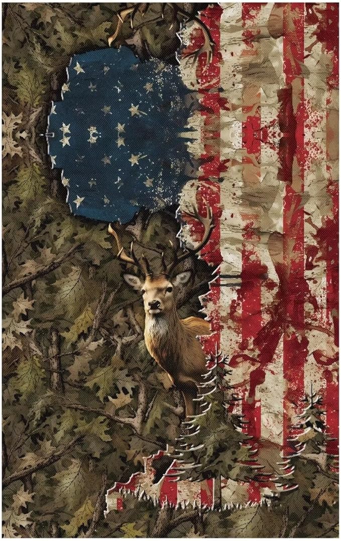American Flag Elk Headrest Cover for Recliner Anti-Slip Headrest Protector Super Soft Slipcover for Head Rest, Loveseat Protector - Image 6