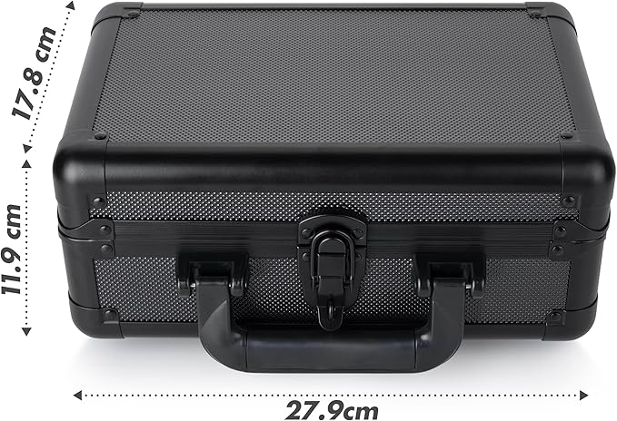 FunGuys Modern Graded Card Storage Box, Black Aluminum, Holds 43 Slabs, Sports & Pokemon Cards, PSA, BGS, SGC, 11 x 7 x 4.7 Inches - Image 6