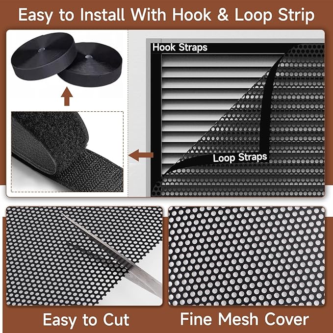BJADE'S Sound Deadening Kit for Vent,Soundproofing Mats and Vent Covers for Reducing Noise and Dampening Vibration of HVAC Vent & Duct,Including 2 Pcs Sound Deadening Mat and 10"× 14" Vent Covers - Image 5