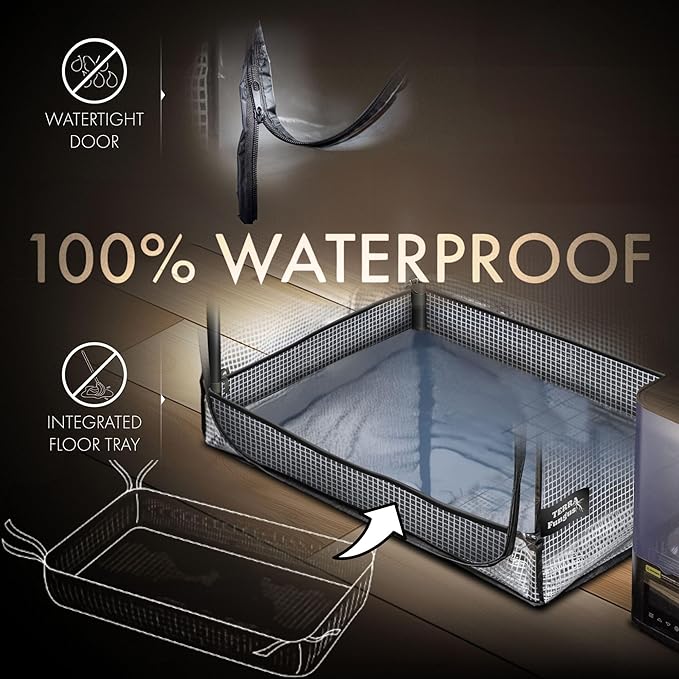 Mushroom Grow Tent with Light and Timer, 65" x 27.5" x 20" & 6500k LED, Indoor Greenhouse with Grow Light, Martha Tent for Mushroom, mini Greenhouse, 4" Vents to Insert Accessories, fits monotub - Image 5
