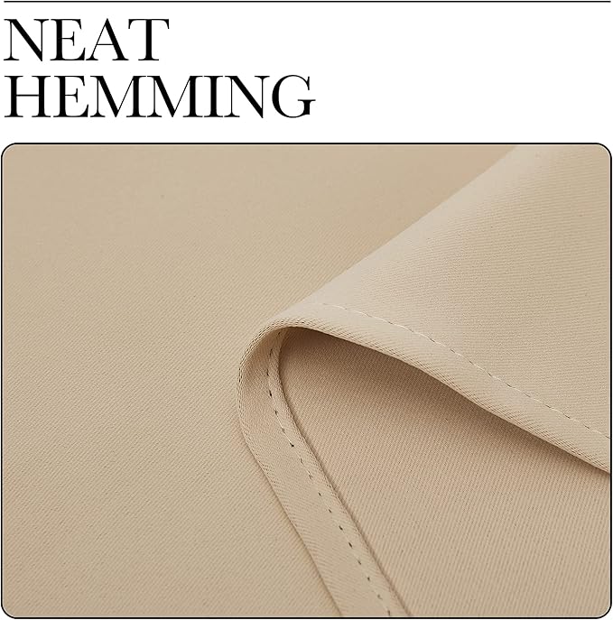 NICETOWN Doorway Curtain & Track Set, Privacy Room Darkning French Door Curtain with Smooth Track for Closet/Bay, Thermal Insulated Drape for Office/Bedrrom, W 34 x L 80 in, Biscotti Beige, 1 Panel - Image 7