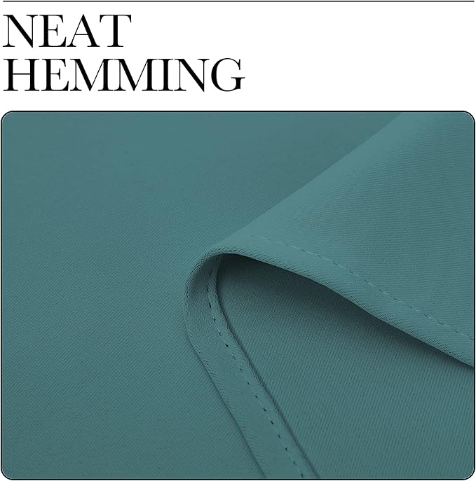 NICETOWN Blackout Drape for Nursery, Sea Teal, Single Panel, 55 by 78-inch, Home Fashion Thermal Insulated Blackout Room Darkening Curtain/Drapery with Ring Top - Image 7