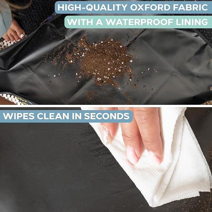 Indoor Gardening Tools Set with 28.7" Waterproof Plant Potting Mat - Image 5