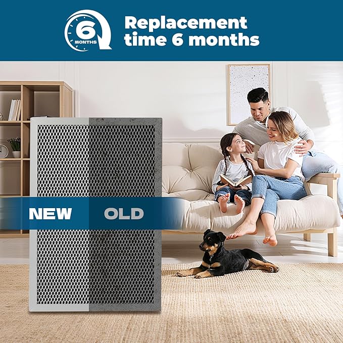 2-Packs 5695 Washable MERV 8 Dehumidifier Filter 8x12x1 Compatible with AprilAire Whole-House Models 1820 1820Z E070 E070KZ E070KZM E070N E070T E070Z Replacement Filter - Image 6