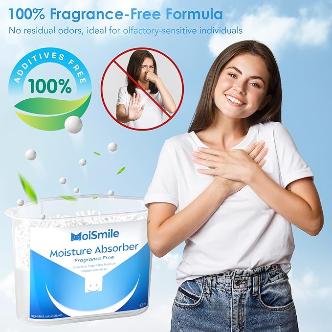 Moisture Absorbers 6 Packs, 10.8OZ Efficient Humidity Absorber ＆ Odor Eliminator Boxes, Refillable Car Dehumidifier for Closet, Bathroom, Basement＆ RV, Fragrance Free - Image 7
