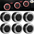 Frienda 6 Pcs Climate Ac Heater Control Knob Blower Fan Control Knob Replacement Ac Switch Heater Blower Fan Button Compatible with Accessories Replacement Compatible 2005-2015 by Frienda